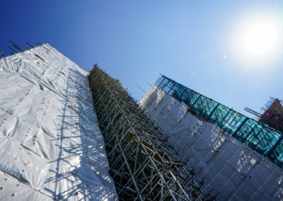 Image of building at Beaufort park to which scaffolding services were provided