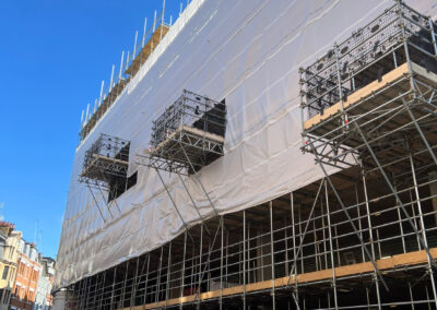 Image of building that Deep Group London provided SFS, scaffolding, Brickwork and Blockwork for.