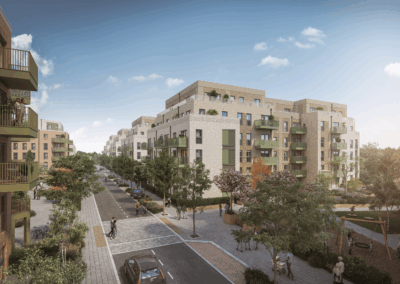 CGI image of what Victoria Quarter will look like after brickwork and construction.