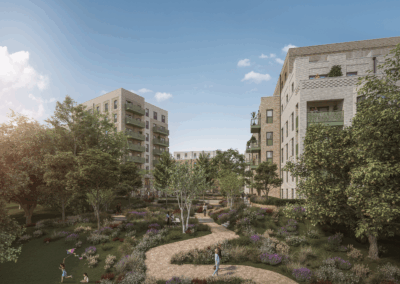 CGI image of what Victoria Quarter will look like after brickwork and construction.