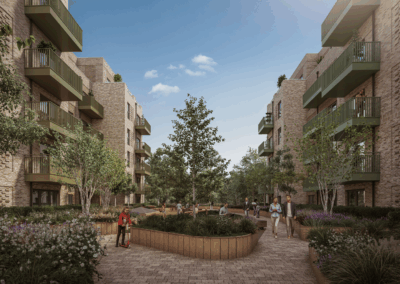 CGI image of what Victoria Quarter will look like after brickwork and construction.